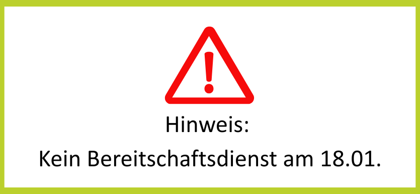 Darstellung eines Hinweises mit einem Achtung Verkehrsschild